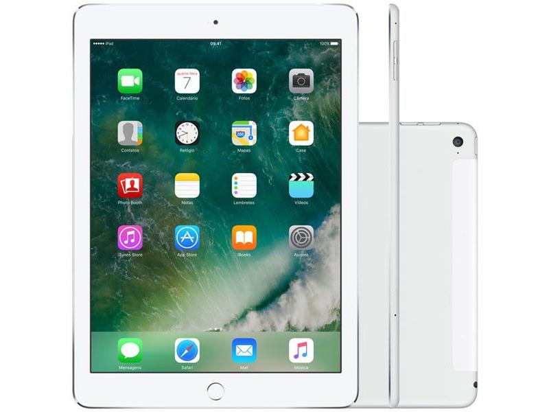 Apple iPad Air2　128GB iPad Air 2 Apple 4G 128GB Prata Tela 9,7” Retina - Proc